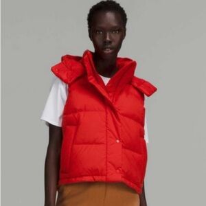 ❤️LULULEMON Wunder Puff 600-Down-Fill Cropped Vest size 10 Excelled condition